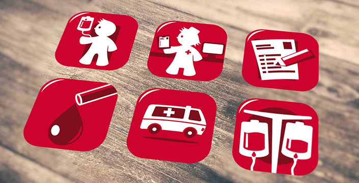 Tommi Süssmilch Illustration + Grafik Icons Blutspende Plakat DRK Baden-Württemberg